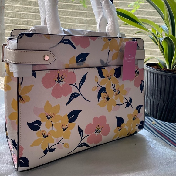 NWOT! Kate Spade Staci Lili Blooms Medium Satchel. - Picture 11 of 15